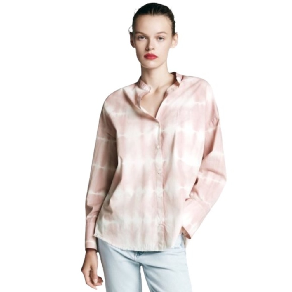 ZARA Tie Dye Button Down Shirt